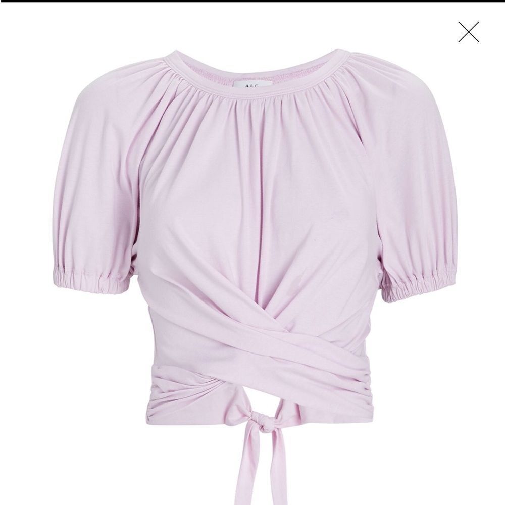 - Alc Josie gathered tie back top lavender large new no tags